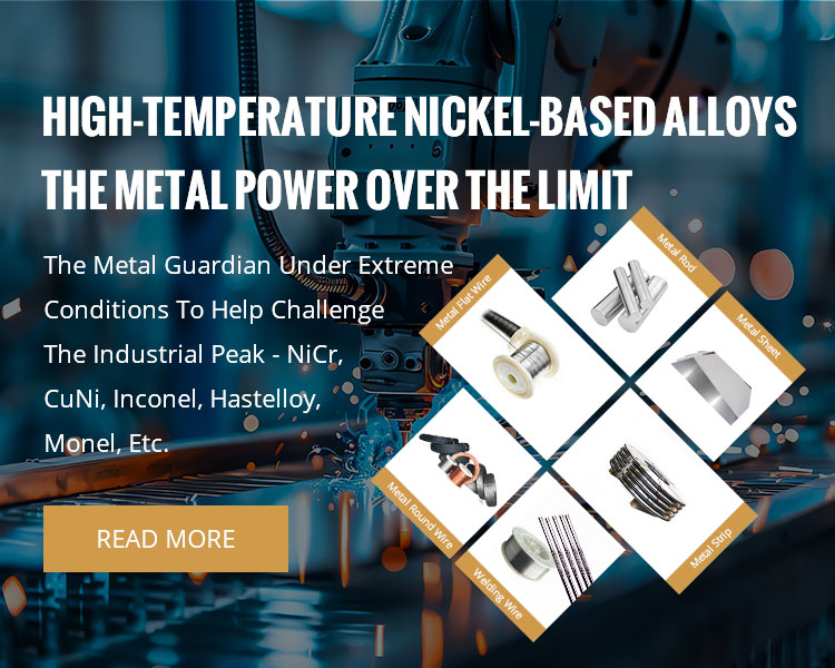 Nickel Based Alloys NiCr CuNi Wire Bar Strip